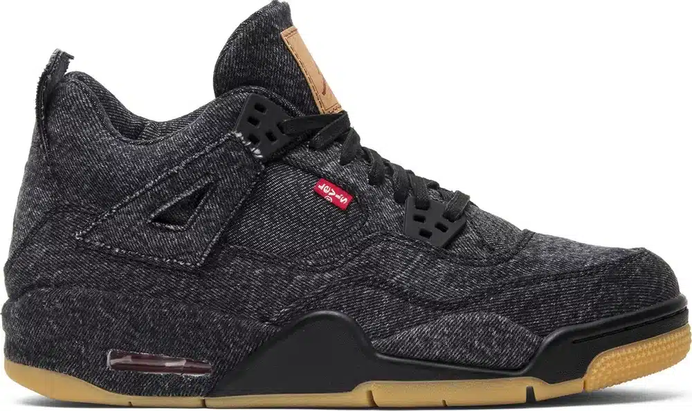 Levi's x Air Jordan 4 Retro GS Black Denim