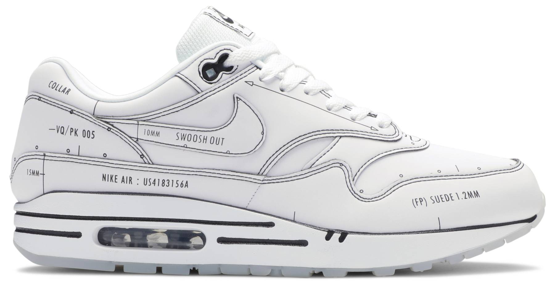 Air Max 1 Sketch To Shelf – White