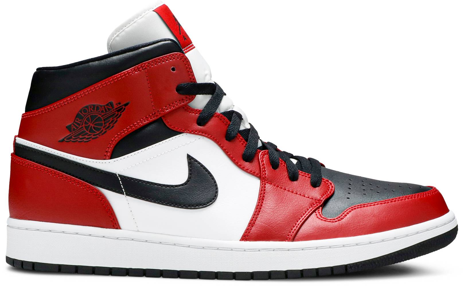 Air Jordan 1 Mid Chicago Black Toe
