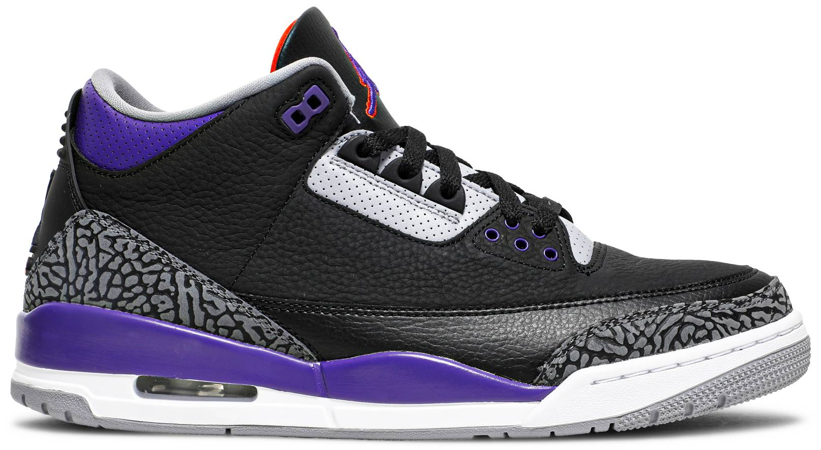 Jordan 3 Retro Black Court Purple