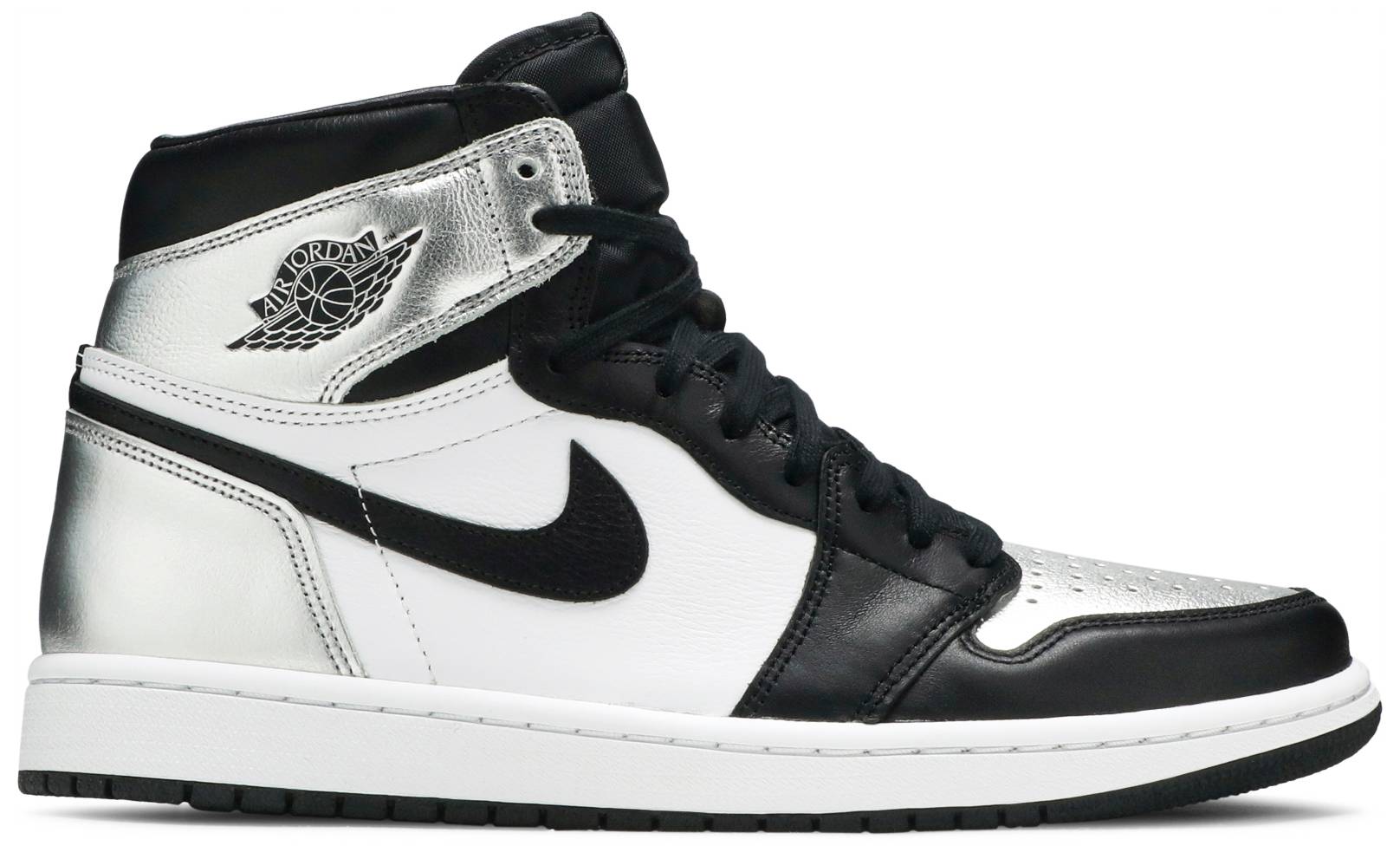 Wmns Air Jordan 1 Retro High OG Silver Toe