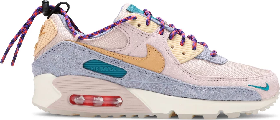 Womens Air Max 90 SE Fossil Stone Ashen Slate