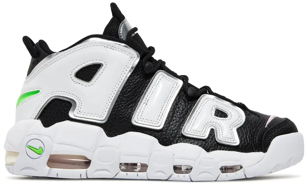 Womens Air More Uptempo 'Black Metallic Silver'