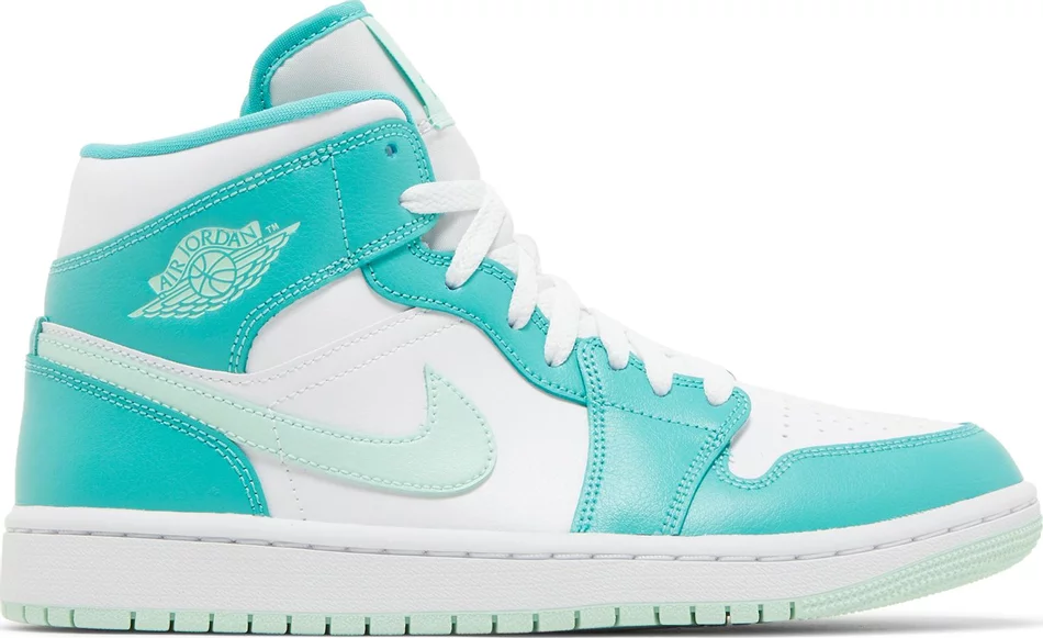 Womens Air Jordan 1 Mid Marine Green
